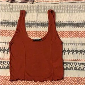 Burnt Orange cropped tank top